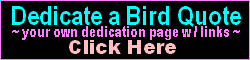 Dedicate a Bird Quote